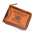 أزياء تصميم جديد للدولار US Print Card Card Case Mens Wallet Slim Pu Leather Presh for Travel